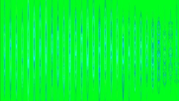 Abstract vertical bars on green screen — Stock Video