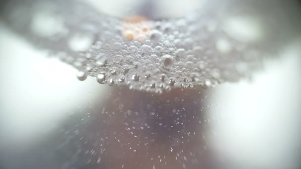 Пивные пузыри и пена — стоковое видео