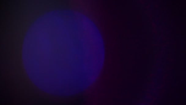 Красочная вспышка объектива с Боке — стоковое видео
