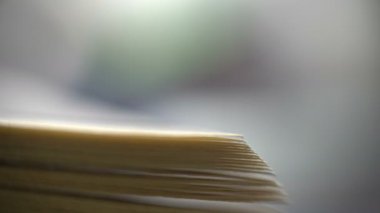 Makro çekimini Görünümde Kağıt Kenarı Yığını