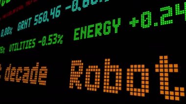 Robotlar önümüzdeki on yıl içinde 400k finans işleri almak için hisse senedi ticker