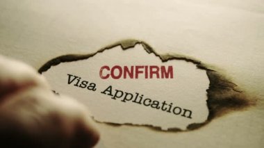 Vize başvuru formunda parmak şıklatma