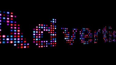 İlan edilen metin siyah üzerine izole edildi