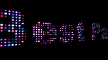 En iyi parti yönlendirilmiş metin siyah üzerine izole edildi