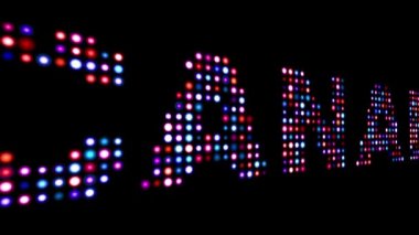 Kanada öncü metni siyah üzerine izole etti