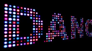 Siyahtan önce renkli dans metni