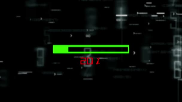 Importation de la barre de progression des données sur fond numérique