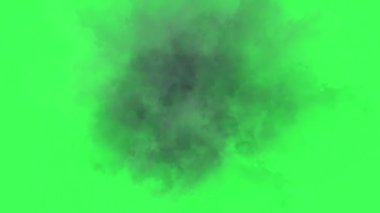 Yeşil ekranda zaman aşımı bulutları