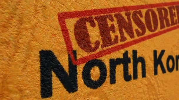 Corea del Norte censurada — Vídeos de Stock