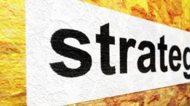 Grunge arkaplanı üzerine strateji metni