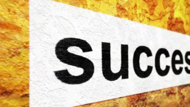 Grunge arkaplanındaki başarılı metin