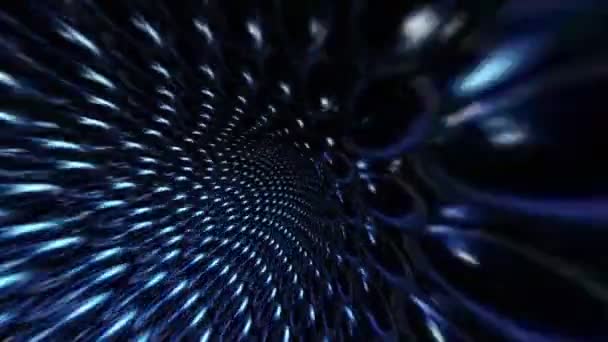 Скорость внутри тоннеля — стоковое видео