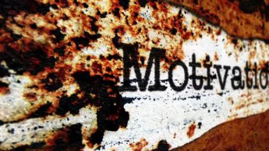 Grunge arkaplanındaki motivasyon metni