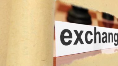 Kağıt deliğinde metin değişimi