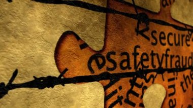 Güvenlik ve güvenlik bulmacası kavramı