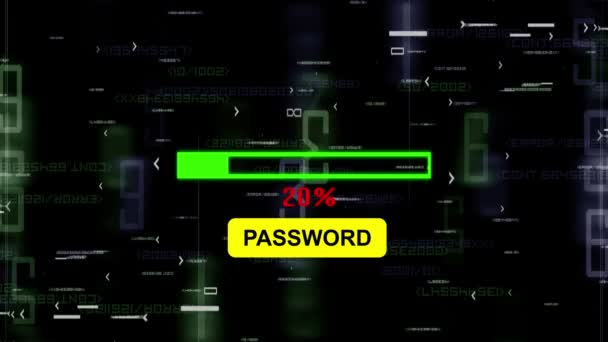 Sending password online — Stock Video