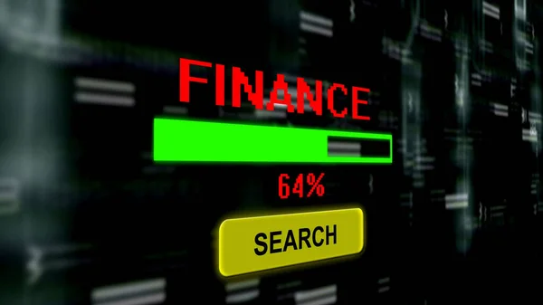 Search Finance Online Progress Bar — Stock Photo, Image
