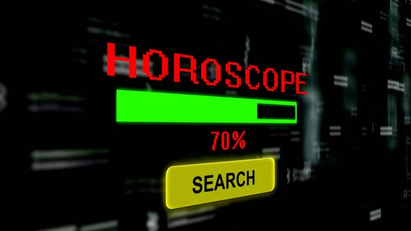 Sök Efter Horoskop Online Förloppsindikator — Stockfoto