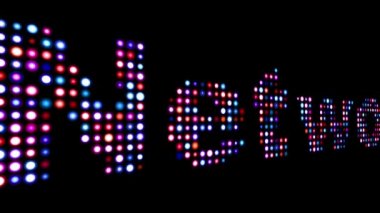 Ağ rengarenk yazı üzerine siyah