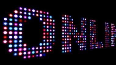 Çevrimiçi renkli yazı üzerine siyah