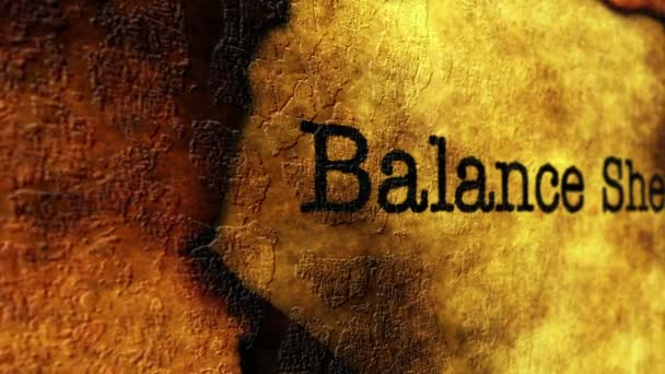 Концепция гранжа баланса — стоковое видео