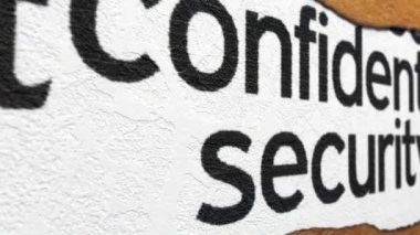 Gizli ve güvenlik grunge konsepti