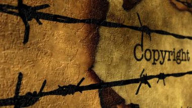 Dikenli tele karşı telif hakkı metni