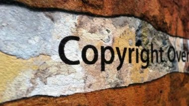 Telif Hakları grunge kavramı