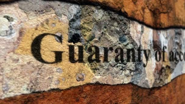 Garantin för begreppet "grunge" — Stockvideo