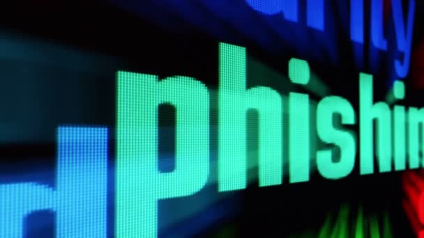 Phishing w sieci — Wideo stockowe