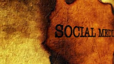 Sosyal medya grunge kavramı