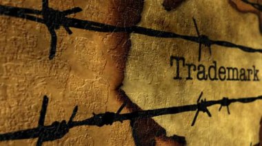 Dikenli tele karşı marka metni