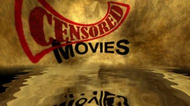 Filmler sansürlenmiş metin grunge kavramı