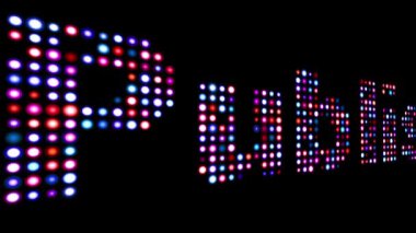 Siyah üzerine renkli öntanımlı metin yayınla