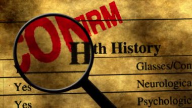 Sağlık geçmişi konsepti aranıyor