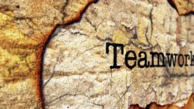 Takım çalışması grunge konsepti