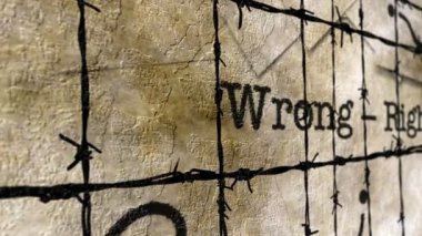 Yanlış sağ dikenli tel kavramı