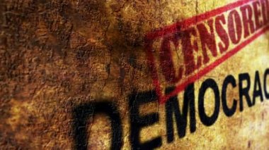 Sansürlenmiş demokrasi grunge kavramı