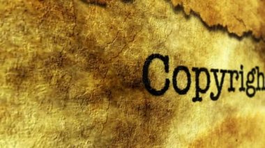 Telif Hakları grunge kavramı