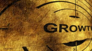 Büyüme hedefi grunge konsepti