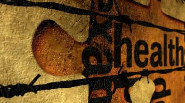 Sağlık bulmacası grunge kavramı