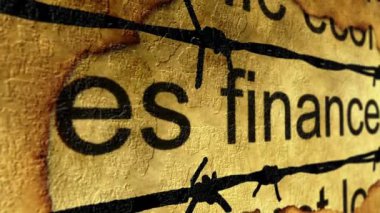 Finans metni ve dikenli tel