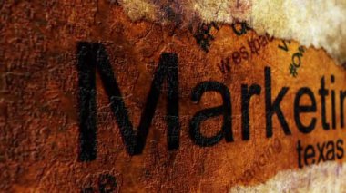 Pazarlama grunge konsepti