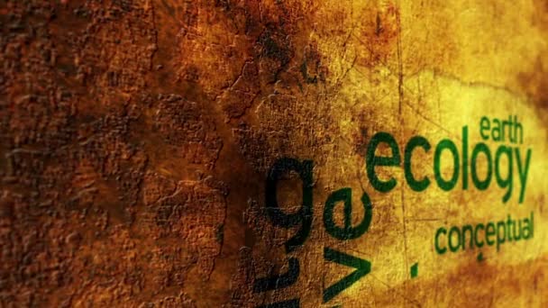 Écologie concept grunge — Video
