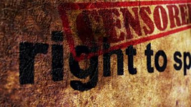 Konuşma hakkı sansürlendi