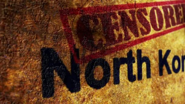 Cenzura w Korei Północnej — Wideo stockowe