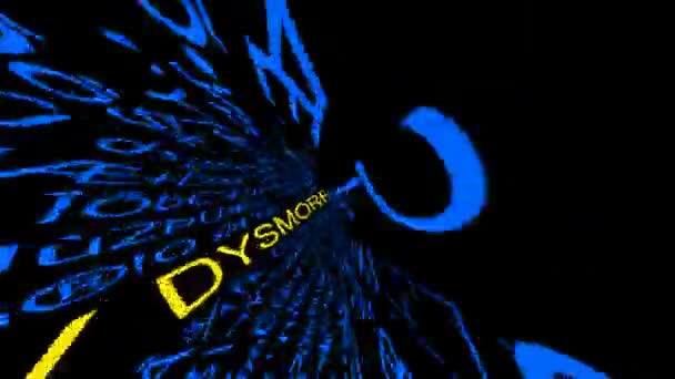 Tunnel der psychischen Störung - Körper dysmorph — Stockvideo