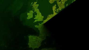 Kamera yakınlaştırması Paris radar haritasında (NASA tarafından desteklenen bu görüntünün elementleri) NASA 'nın izniyle Dünya haritası: http: / / www.nasa.gov.
