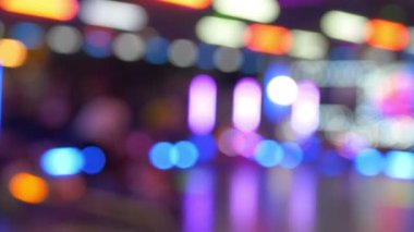 Gece odaklı olmayan bokeh ışıkları