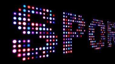 Siyah yerine spor renkli yazı